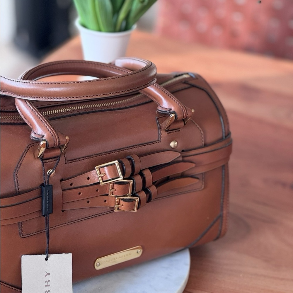 Burberry Brown Leather Shoulder Bag